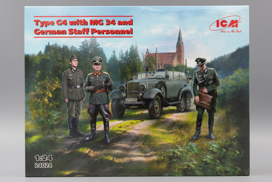 Typ G4 (MG 34 & ドイツ軍将校付き) モデルキット/ ICM 1/24 模型