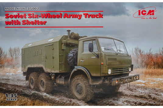 Kamaz-4310 ソビエト 6輪軍用バントラック モデルキット/ ICM 1/35 模型
