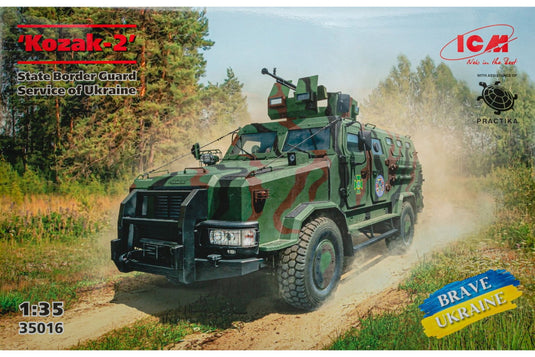 Kozak-2 State Border Guard Service of Ukraine ウクライナ国家国境庁 組み立てプラモキット模型 装甲車 /ICM 1/35