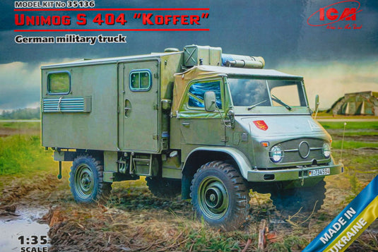 Unimog S 404 Koffer German military truck ドイツ軍用トラック 組み立てプラモキット模型 ミリタリー /ICM 1/35