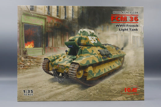 FCM 36 WWII フランス軽戦車 モデルキット/ ICM 1/35 模型