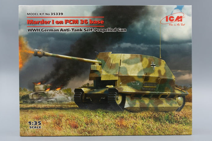 Marder I (FCM 36ベース) WWII ドイツ対戦車自走砲 モデルキット/ ICM 1/35 模型