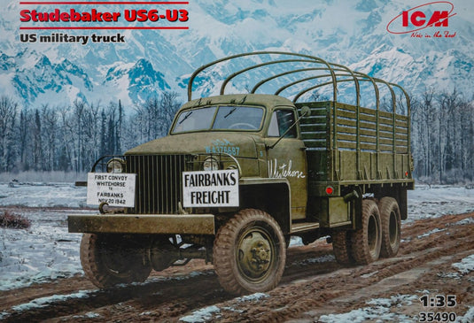 Studebaker US6-U3 US military truck 組み立てプラモキット模型 ミリタリー /ICM 1/35