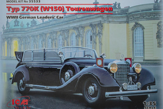 Mercedes-Benz メルセデスベンツ Typ 770K W150 Tourenwagen WWII German Leaders Car 組み立てプラモキット模型 /ICM 1/35