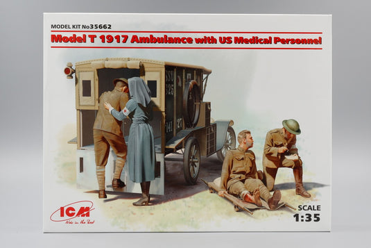 Ford Model T 1917 救急車 (US 医療兵付き)/ ICM 1/35 模型