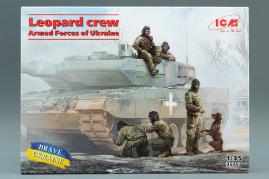 Leopard crew of the Armed Forces of Ukraineウクライナ軍レオパルト戦車搭乗員フィギュア /ICMアイシーエム 1/35