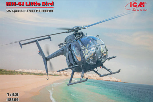 MH-6J Little Bird US Special Forces Helicopter アメリカ特殊部隊ヘリコプター 組み立てプラモキット模型 ヘリコプター /ICM 1/48