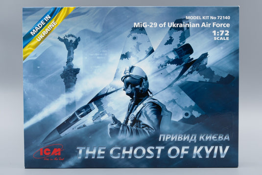 The Ghost of Kyiv Привид Ки?ва MiG-29 of Ukrainian Air Forces ウクライナ空軍 組み立てプラモキット模型 戦闘機 /ICM 1/72