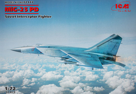 MiG-25 PD Soviet Interceptor Fighter ソビエト迎撃戦闘機 組み立てプラモキット模型 戦闘機 /ICM 1/72