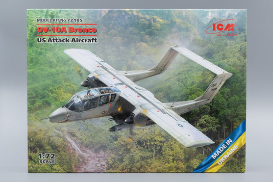 North-American Rockwell OV-10A Bronco ブロンコ US Attack Aircraft アメリカ軍攻撃機 組み立てプラモキット模型 戦闘機 /ICM 1/72