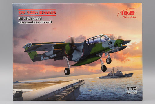 North-American/Rockwell OV-10D+ Bronco US 攻撃・観測機 モデルキット/ ICM 1/72 模型