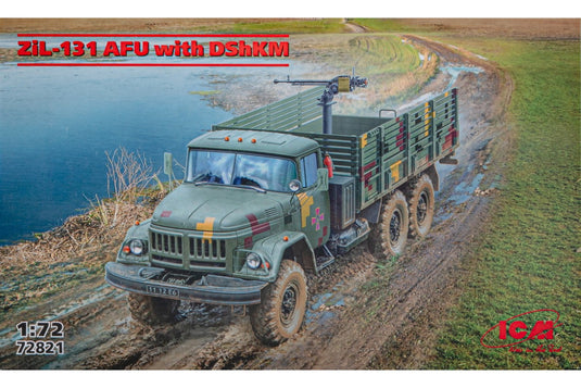 ZiL131 AFU with DShKMウクライナ軍DShKM搭載組み立てプラモキット模型 /ICMアイシーエム 1/72