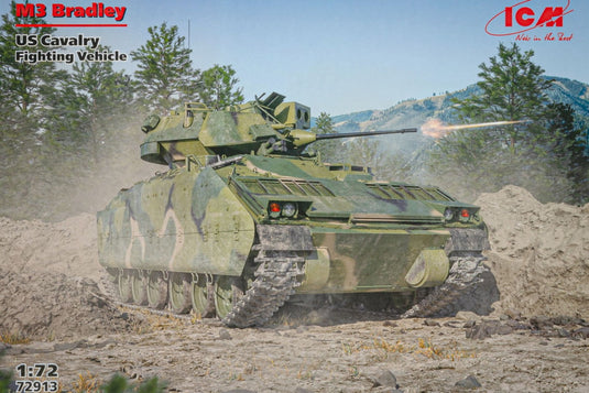 M3 Bradley US Cavalry Fighting Vehicleアメリカ騎兵戦闘車ブラッドレー組み立てプラモキット模型 /ICMアイシーエム 1/72