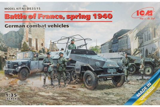 Battle of France Spring 1940 German combat vehicles Sd.Kfz.251/1 Ausf.A Sd.Kfz.251/6 Ausf.A 組み立てプラモキ