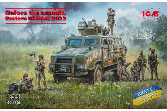 Before the assault Eastern Ukraine 2022 組み立てプラモキット模型 装甲車 /ICM 1/35