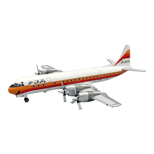 パシフィック・サウスウエスト航空 PSA ロッキード L-188 エレクトラ N171PS / Inflight 200 1/200 飛行機模型 旅客機