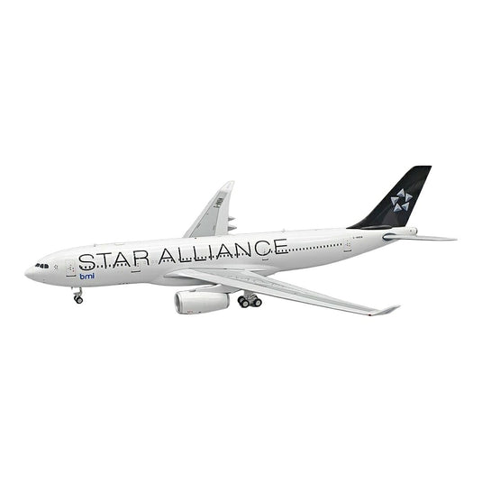 ブリティッシュ・ミッドランド航空 BMI British Midland エアバス A330-243 スターアライアンス塗装 G-WWBM / Inflight 200 1/200 飛行機模型 旅客機