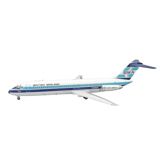 ブリティッシュ・ミッドランド航空 British Midland Airways マクドネル・ダグラス DC-9-32 / Inflight 200 1/200 飛行機模型 旅客機