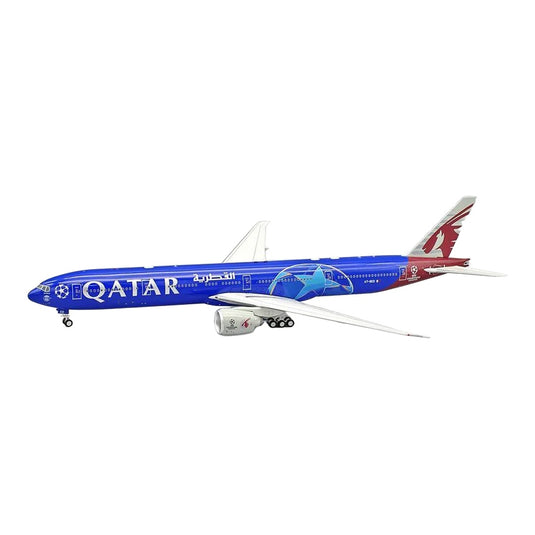 カタール航空 Qatar Airways ボーイング 777-3DZER A7-BED UEFA チャンピオンズリーグ特別塗装 / Inflight 200 1/200 飛行機模型 旅客機