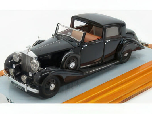 ROLLS ROYCE - PIII 3CP130 SEDANCA DE VILLE HOOPER SEMICONVERTIBLE 1937 - BLACK/ILARIO 1/43ミニカー 99台限定