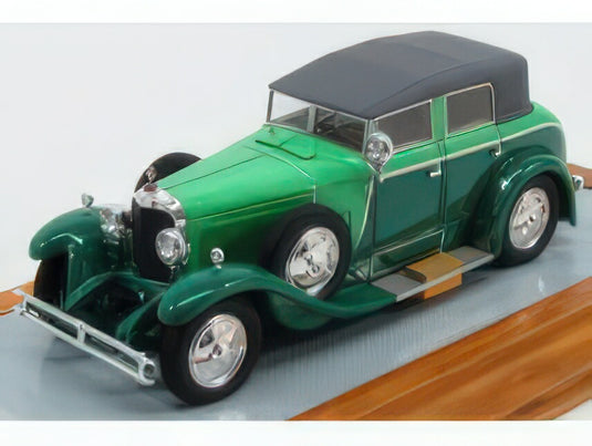 MERCEDES BENZ - 630K TORPEDO CABRIOLET TRANSFORMABLE CLOSED 1926 - 2 TONE GREEN/ILARIO 1/43ミニカー 135台限定