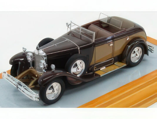 MERCEDES BENZ - 630K SPIDER SAOUTCHIK TORPEDO TRANSFORMABLE 1928 - 2 TONE BROWN/ILARIO 1/43ミニカー 135台限定