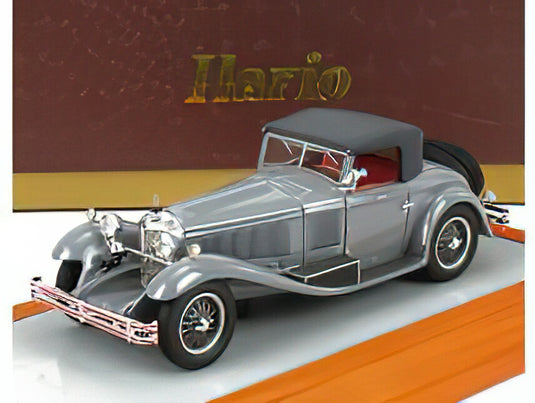 MERCEDES BENZ 710SS SPIDER sn36208 ROADSTER CABRIOLET CASTAGNA CLOSED 1929 CURRENT CAR GREY/ILARIO 1/43ミニカー