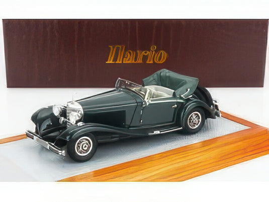 MERCEDES BENZ 500K シャーシNo.130897 ジンデルフィンゲン カブリオレA オープン 1936年モデル 2トーングリーン/ILARIO-MODEL 1/43ミニカー