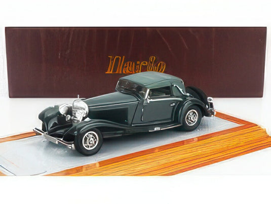 MERCEDES BENZ 500K シャーシNo.130897 ジンデルフィンゲン カブリオレA クローズド 1936年モデル 2トーングリーン/ILARIO-MODEL 1/43ミニカー