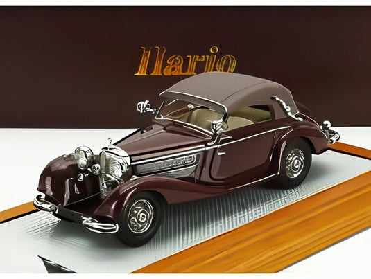 MERCEDES BENZ 540K sn154156 ジンデルフィンゲン カブリオレ A クローズド 1936 2トーンレッド/ ILARIO 1/43 ミニカー