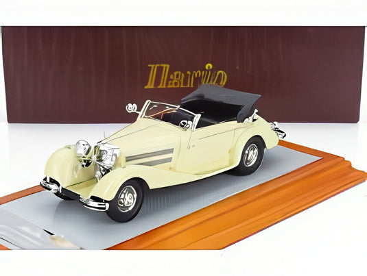 MERCEDES BENZ 540K sn154084 SINDELFINGEN CABRIOLET A OPEN 1936 イエロー/ ILARIO 1/43 ミニカー