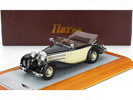 MERCEDES BENZ 540K sn154078 SINDELFINGEN CABRIOLET A OPEN 1936 ブラック イエロー/ ILARIO 1/43 ミニカー