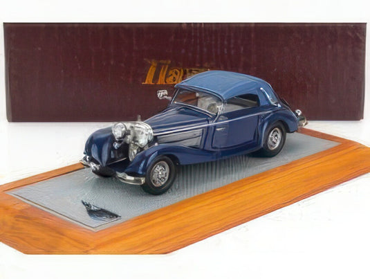 MERCEDES BENZ 540K sn154081 ジンデルフィンゲン カブリオレ A クローズド 1936 2トーンブルー/ ILARIO 1/43 ミニカー