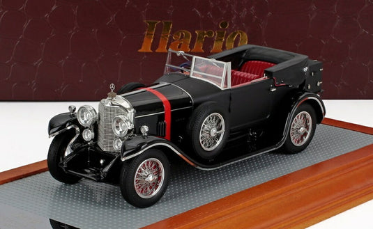MERCEDES BENZ 630K sn35233 スポーツツアラー HARRINGTON カブリオレ オープン 1927 ブラック レッド/ ILARIO 1/43 ミニカー