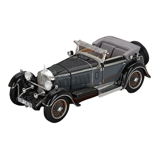 Mercedes Benzメルセデスベンツ 720SS sn35340 Karosserie Papler スポーツカブリオレ オープン 1932 グレー/ブラック 限定生産 / ILARIO 1/43 ミニカー