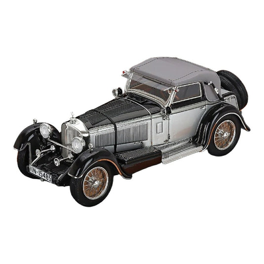 Mercedes Benzメルセデスベンツ 720SS sn35340 Karosserie Papler スポーツカブリオレ クローズド 1932 シルバー ブラック 限定生産 / ILARIO 1/43 ミニカー