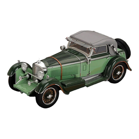 Mercedes Benzメルセデスベンツ 720SS sn35340 Karosserie Papler スポーツカブリオレ クローズド 1932 ツートングリーン 限定版 / ILARIO 1/43 ミニカー