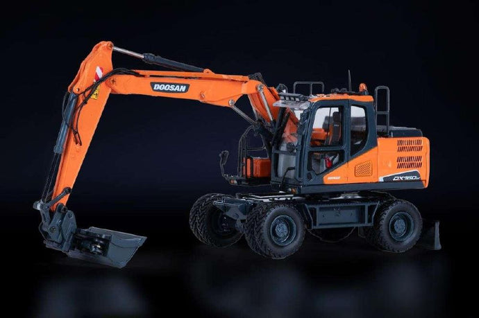 Doosan DX160W Mobile Excavatorショベル /IMC 1/50建設機械模型