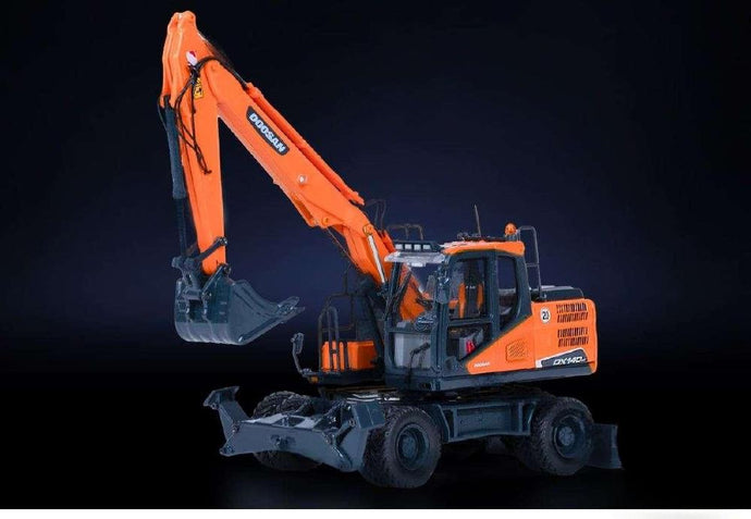 Doosan DX140W Mobile Excavatorショベル /IMC 1/50建設機械模型