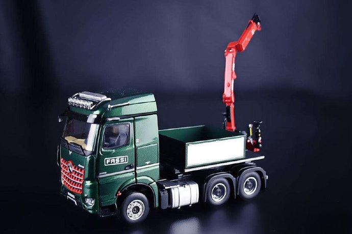 Models Fassi Mercedes Benz Arocs StreamSpace 6x4 Ballastbox / Fassi F32A Crane /IMC 1/50建設機械模型