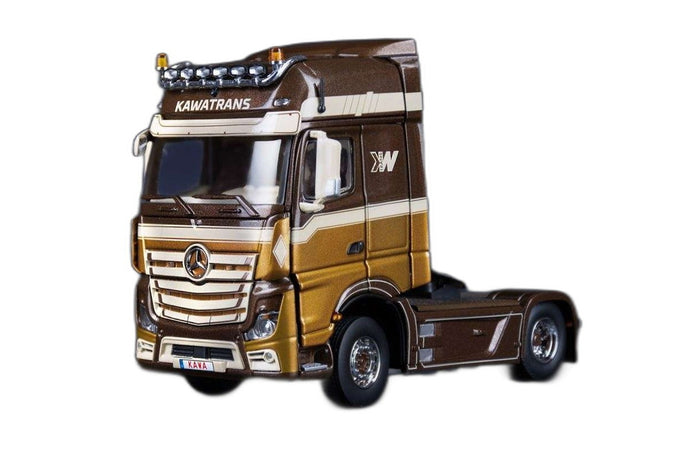 Kawatrans Mercedes Benz Actros Gigaspace/ IMC 1/50  建設機械模型 ミニカー