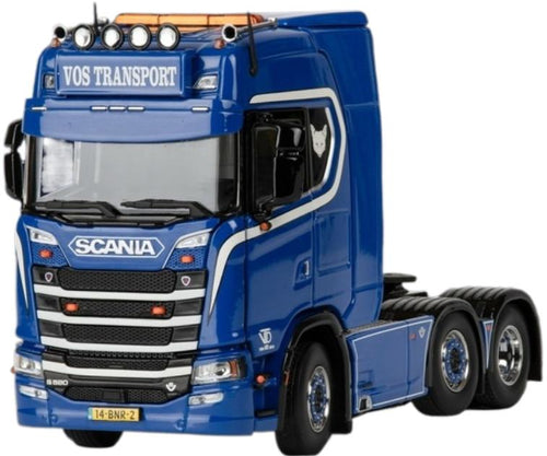 【予約】2025年発売予定 VOS TRANSPORT?SCANIA S ハイルーフ 6x2 トラック / IMC 1/50 建設機械模型 工事車両