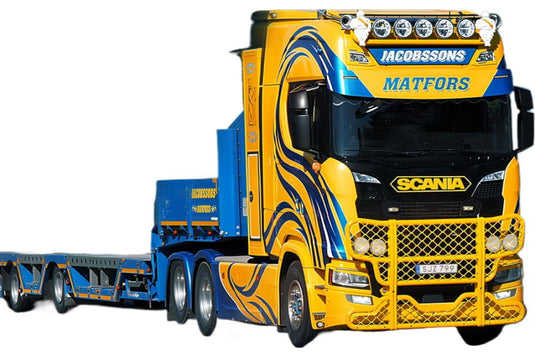 【予約】2026年発売予定 OLA JACOBSSONS SCANIA S + OSDS 3軸 トラクタ / IMC 1/50 建設機械模型 工事車両