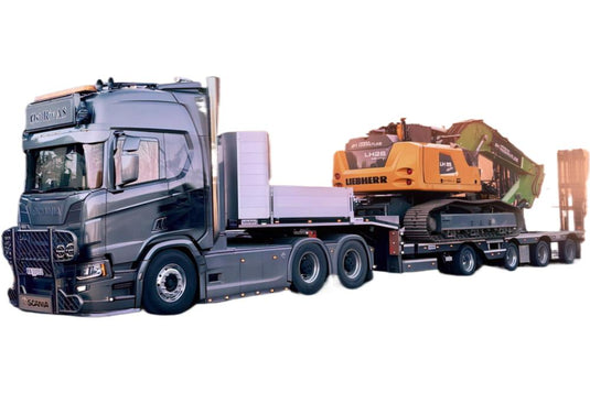 【予約】2026年発売予定 OST RIV SCANIA R 6x4 + 4軸 MCOS トラクタ / IMC 1/50 建設機械模型 工事車両