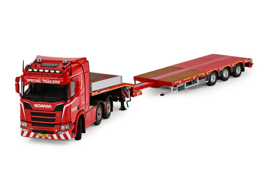 【予約】12月以降発売予定 NOOTEBOOM REDLINE SCANIA R + MCOS 3軸 トラクタ / IMC 1/50 建設機械模型 工事車両