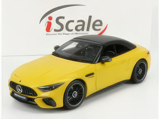 MERCEDES BENZ - SL-CLASS SL63 AMG (R232) 4MATIC CABRIOLET SPIDER 2022 - SUN YELLOW/I-Scale 1/18ミニカー