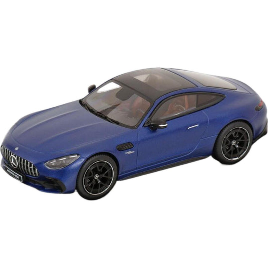 Mercedesメルセデス AMG GT 43 2023 mattbluemetallicマットブルーメタリック / I-Scale 1/43 ミニカー