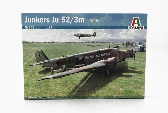 Junkersユンカース Ju 52/3m ミリタリー飛行機 1935 プラモデルキット / ITALERI 1/72 ミニカー ミリタリー模型