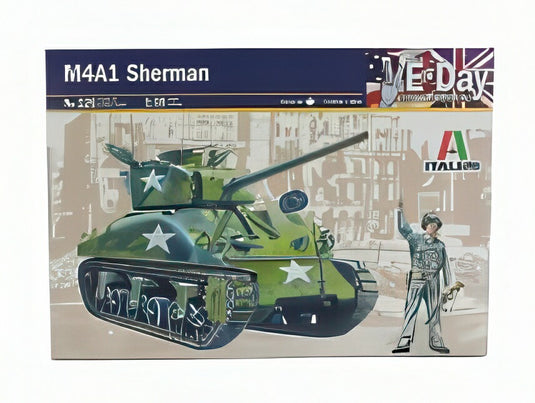 Shermanシャーマン M4A1 Allied Standard Tank 連合軍標準戦車 /Italeriイタレリ 1/35 組み立てプラモキット模型