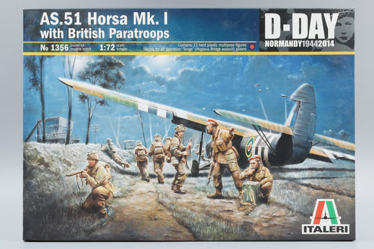 AS.51 ホーサ Mk.I イギリス空挺部隊付き Dデイ ノルマンディ 1944年 2014 モデルキット/ ITALERI 1/72  模型 プラモデル